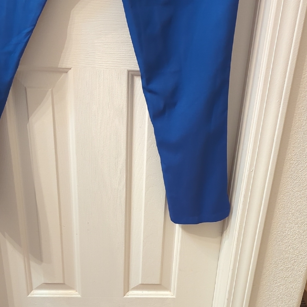 Climate Right by Cuddl Duds Blue High Rise Athletic Leggings | Zip Pocket Active - Picture 6 of 6